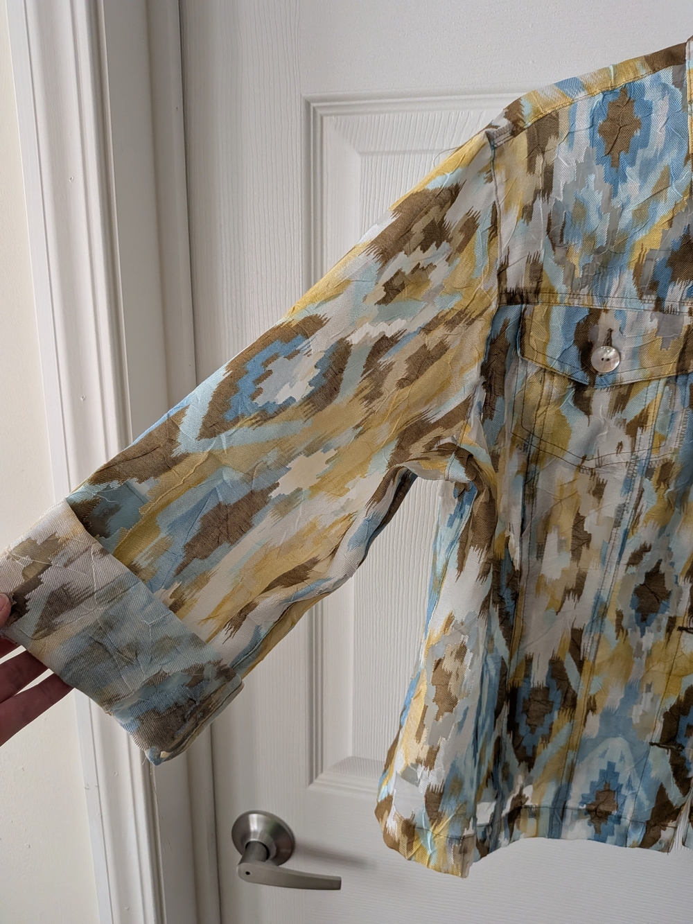 Ruby Rd. Printed Button Jacket - Picture 4 of 11